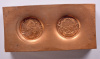 1861 Confederate Cent Bashlow Restrike Copper Ingot # 51 of 100 (PAPERWEIGHT)