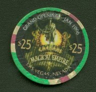 Caesars Magical Empire $25 Chip