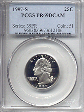 1997-S PCGS PR69 DCAM