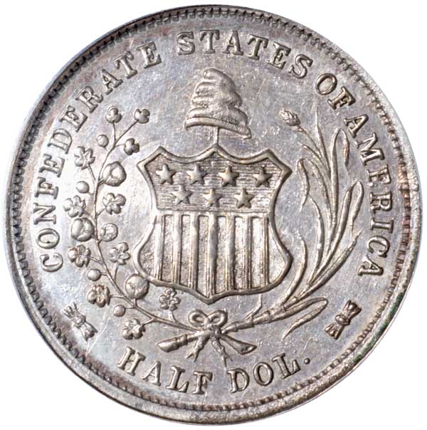 1861 Confederate States Of America PCGS MS 62
